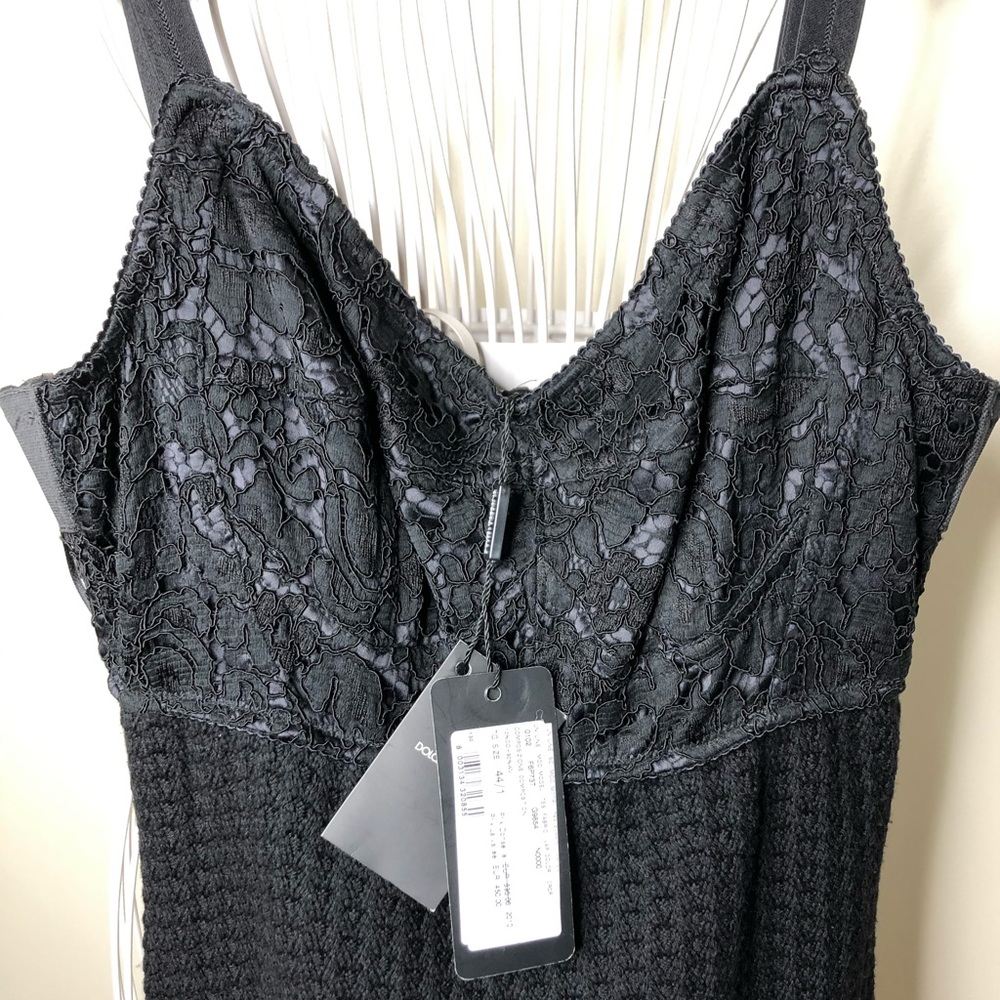 Authentic NWT Dolce & Gabbana knit and lace dress.